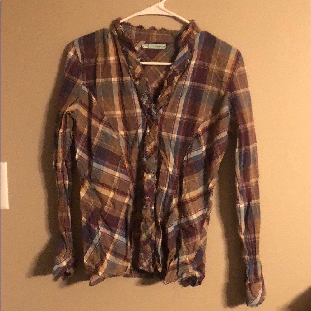 Long sleeve plaid shirt